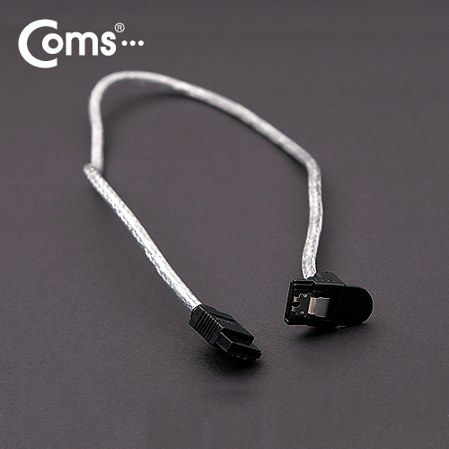 Coms SATA600 하드(HDD) 케이블 ㄱ자/클립,50cm 라운드