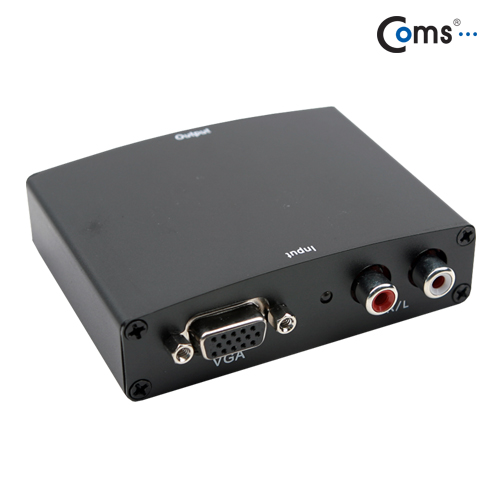 Coms HDMI 컨버터 (VGA+2RCA), Input-VGA, Output-HDMI
