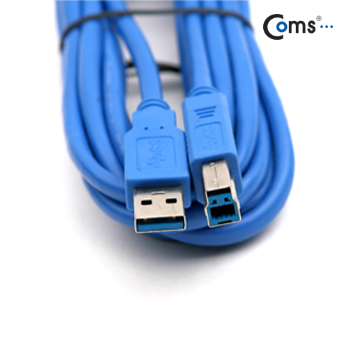 Coms USB 3.0 케이블(청색/AB형). 1.8M