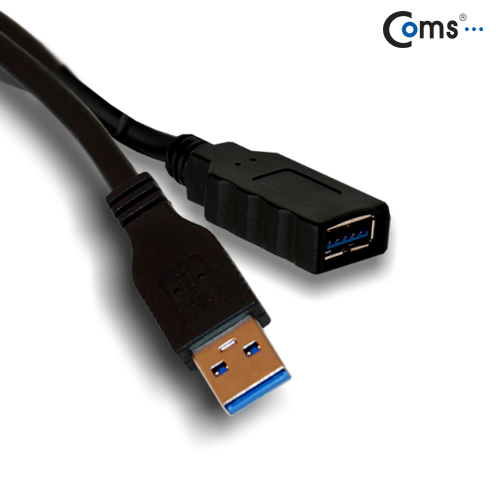 Coms USB 3.0 케이블(흑색/연장), 1.8M