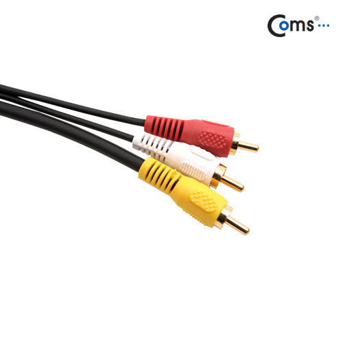 Coms AV 통합케이블(3RCA) / 음성, 영상케이블, 5m [SVHS-ST/RCA*3]