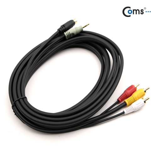 Coms AV 통합케이블(3RCA), 3m [SVHS-ST/RCA*3]