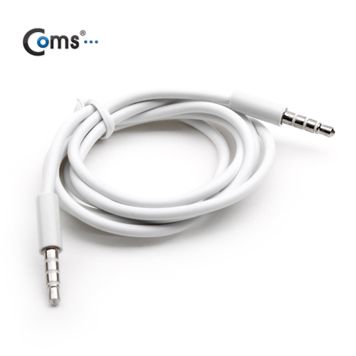 Coms IOS폰 스테레오 케이블(4극/일반) 1M, 4극 M/M