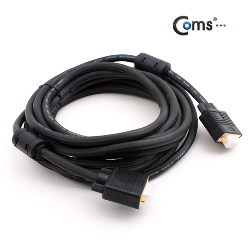 Coms 모니터 케이블(RGB 고급형), 블랙 5M