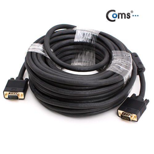 Coms 모니터 케이블(RGB 고급형), 블랙 20M