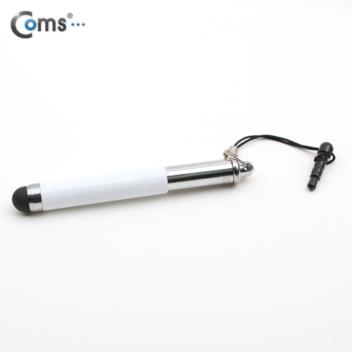 Coms 터치펜 정전식(이어폰 마개식), 흰색