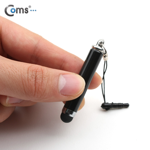 Coms 터치펜 정전식(이어폰 마개식), 검정