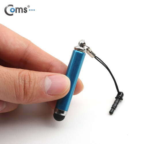 Coms 터치펜 정전식(이어폰 마개식), 청색