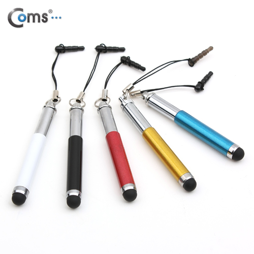 Coms 터치펜 정전식(이어폰 마개식), 청색