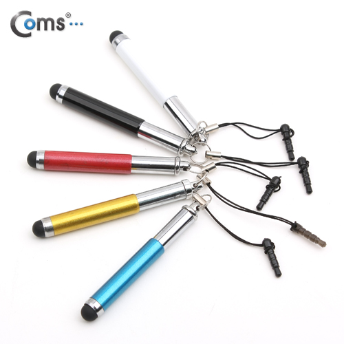 Coms 터치펜 정전식(이어폰 마개식), 청색