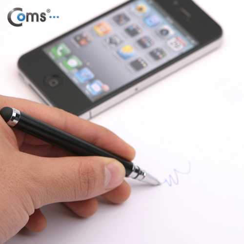 Coms 터치펜 정전식(볼펜겸용), 검정