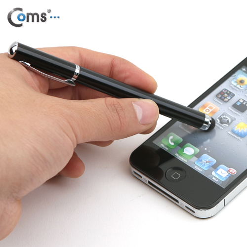 Coms 터치펜 정전식(볼펜겸용), 검정