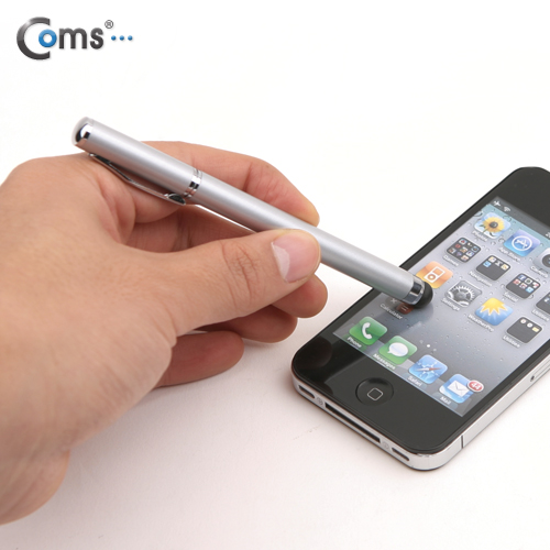 Coms 터치펜 정전식(볼펜겸용), 은색