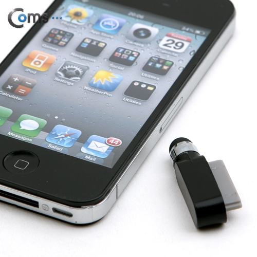 Coms 터치펜 정전식(아이폰 컨넥터 연결타입), 검정