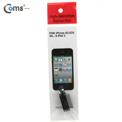 Coms 터치펜 정전식(아이폰 컨넥터 연결타입), 검정