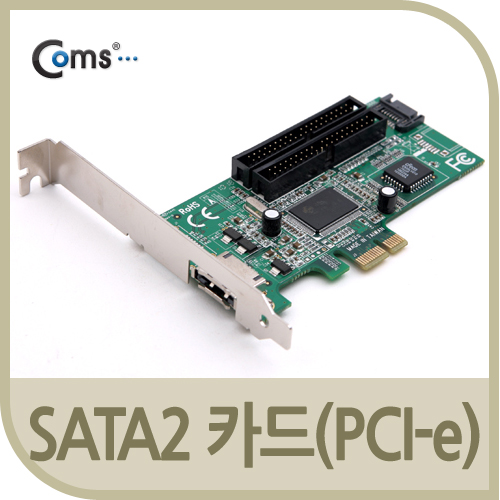 Coms SATA2 카드(PCI-e), SATA2+eSATA+PATA, PCI Expres