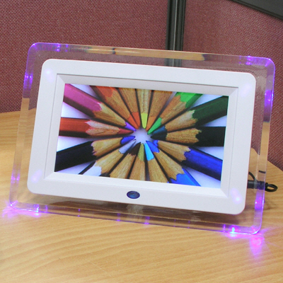 Coms 7인치 디지털 액자 - 사진/MP3 음악/동영상 재생