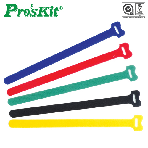 Prokit 벨크로 타이(3EAx5색,15EA,20cm)