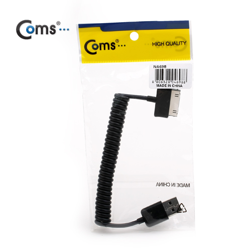 Coms USB 2.0 케이블(Short/갤럭시탭), 스프링, 데이터/충전, 15cm~50cm