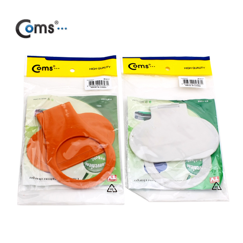 Coms 핸드폰 거치대, 전원코드 정리 및 보조기능 - 색상 랜덤 발송