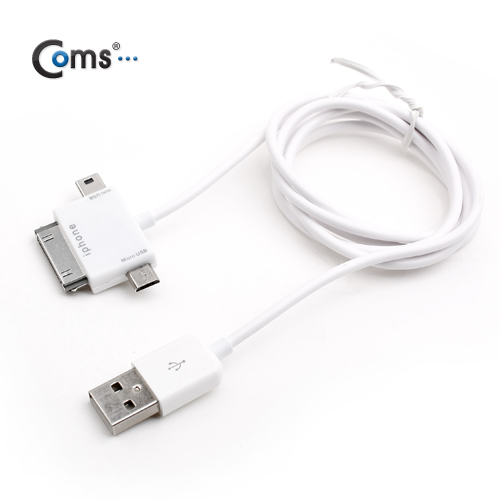 Coms USB 스마트폰 충전케이블(멀티) 3in 1