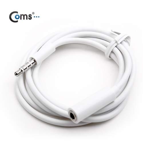 Coms 스마트폰 스테레오 케이블(4극/연장) 1M, 4극 M/F/Stereo