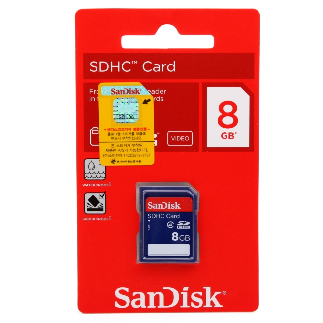메모리 카드 (SanDisk) SDHC 8G