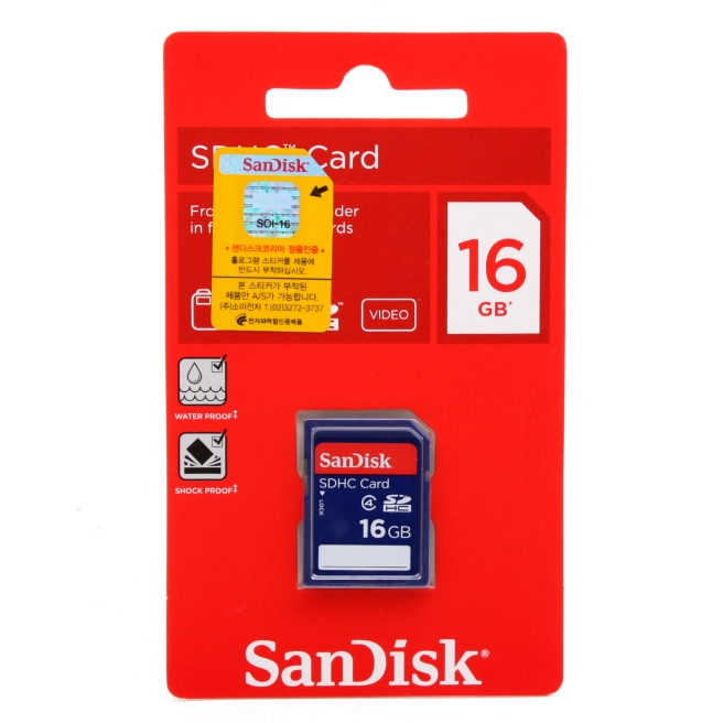 메모리 카드 (SanDisk) SDHC 16G