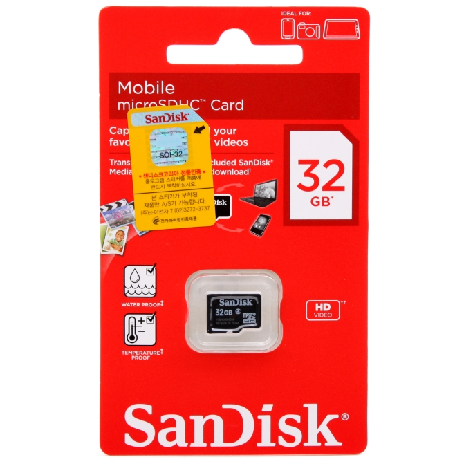 메모리 카드 (SanDisk) Micro SDHC 32G
