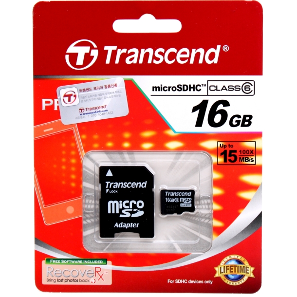 메모리 카드 (JET Flash) Micro SDHC 16G Class10