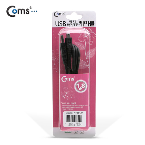 Coms USB 미니 케이블 5P 1.8M, 고급포장