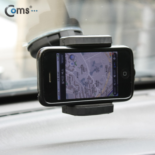 Coms 스마트폰 차량용 거치대(18HD), 간편 유리흡착용