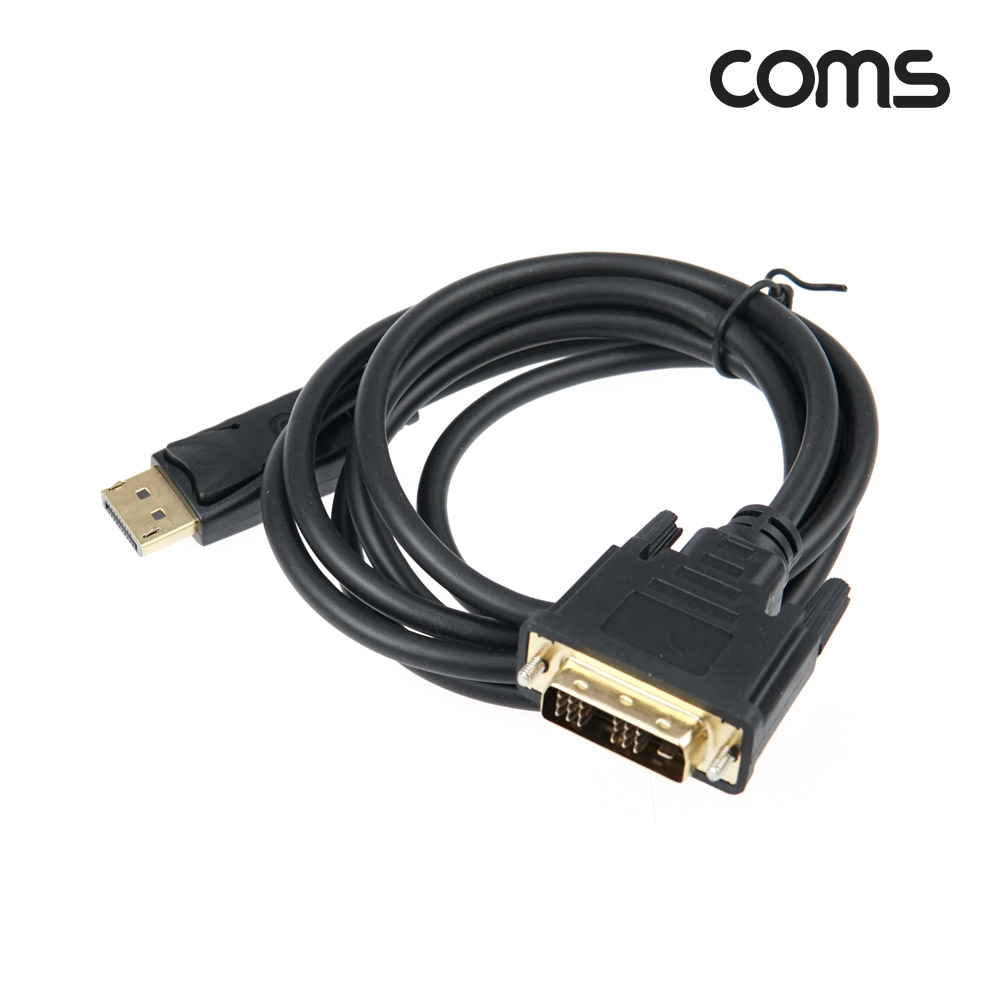 Coms 디스플레이 포트 케이블(DVI 변환) 1.8M/VE560/DP/DisplayPort