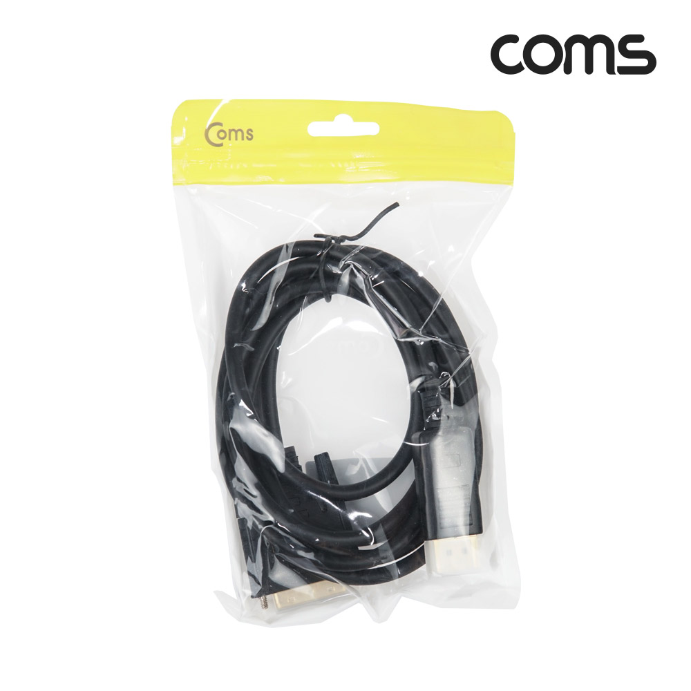 Coms 디스플레이 포트 케이블(DVI 변환) 1.8M/VE560/DP/DisplayPort