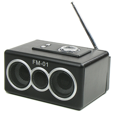 Coms 휴대용 스피커 - FM 라디오 기능/ 충전 가능 [FM-01]