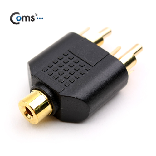 Coms 스테레오 젠더 Y 형(3.5 F/RCA M x 2)/Stereo