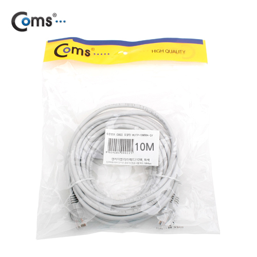 Coms 실속형 UTP CAT6 기가 랜 케이블 Direct 10M / LAN