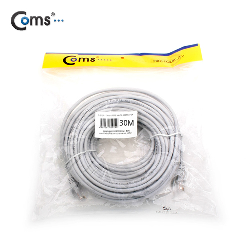 Coms 실속형 UTP CAT6 기가 랜 케이블 Direct 30M / LAN