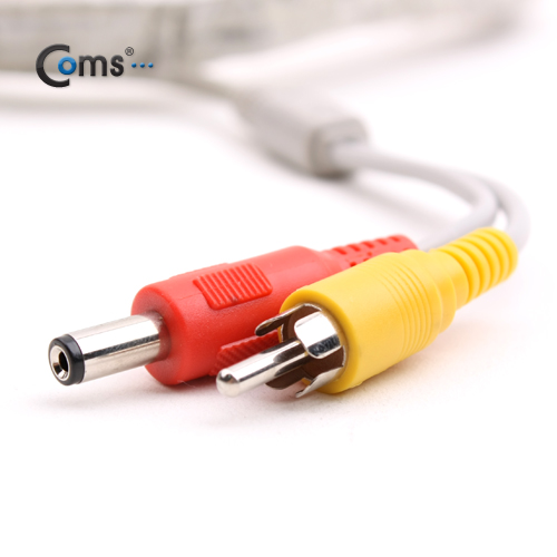 Coms CCTV 케이블(1RCA) 20M/ 화이트, 블랙 색상 랜덤발송