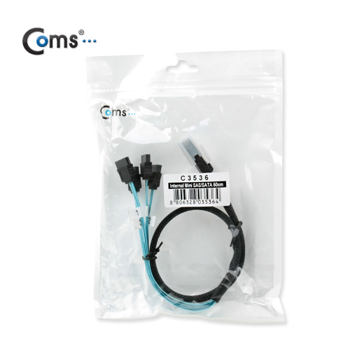 Coms SAS 변환 케이블 50cm, internal Mini SAS/SATA