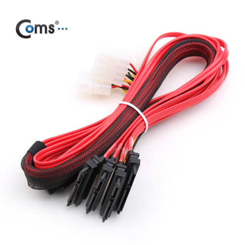 Coms SAS 변환 케이블 1m, SFF-8087변환(Mini SAS/SATA)