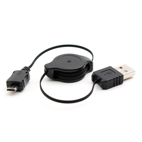 Coms USB 자동감김 케이블(Micro B) 80cm 충전전용[*수입오류]