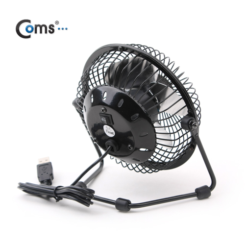 Coms USB 선풍기/상하조절/Metal - 블랙 / evn2