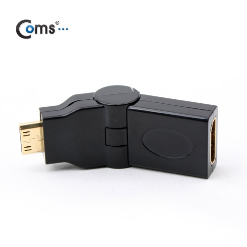 Coms HDMI 젠더(Mini HDMI M/HDMI F), 회전형-상하90도