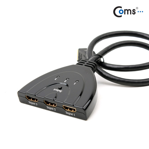 Coms HDMI 선택기 (HSW301D), 케이블형 3:1