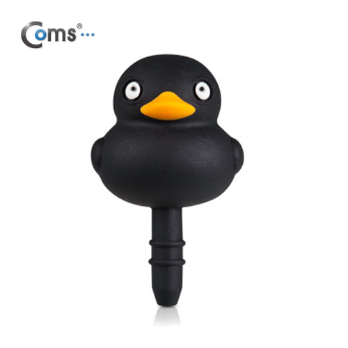 Coms 스마트폰 이어캡, 오리 캐릭터 (노랑색)