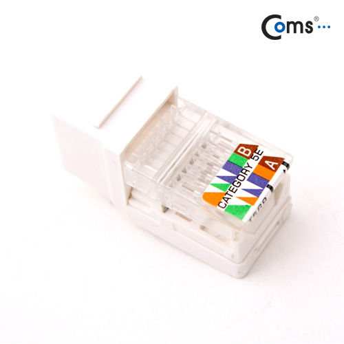 Coms 키스톤잭- CAT5e, Tooless, 백색