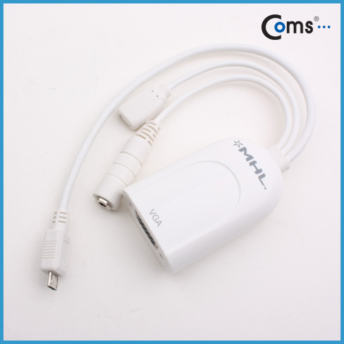 Coms 스마트폰 MHL 케이블, VGA/스테레오 변환