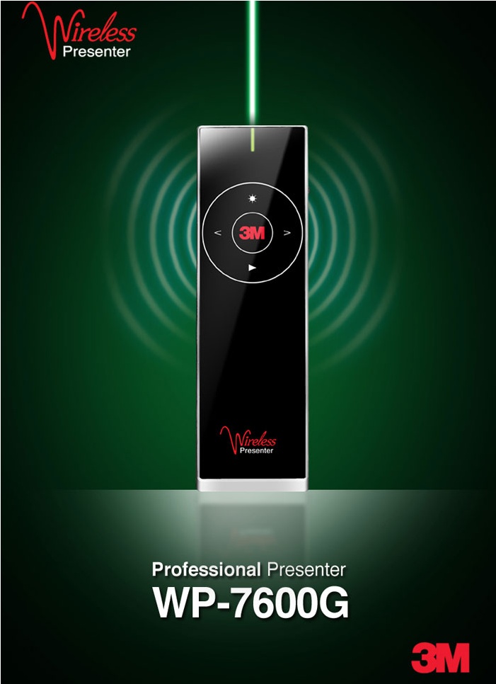 3M WP-7600G 무선프리젠터 그린레이저