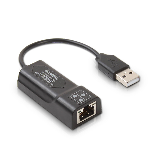 DA-UFE20CD (USB to Ethernet/LAN) 다모일 USB랜카드 드라이버내장 100Mbps 랜선사용